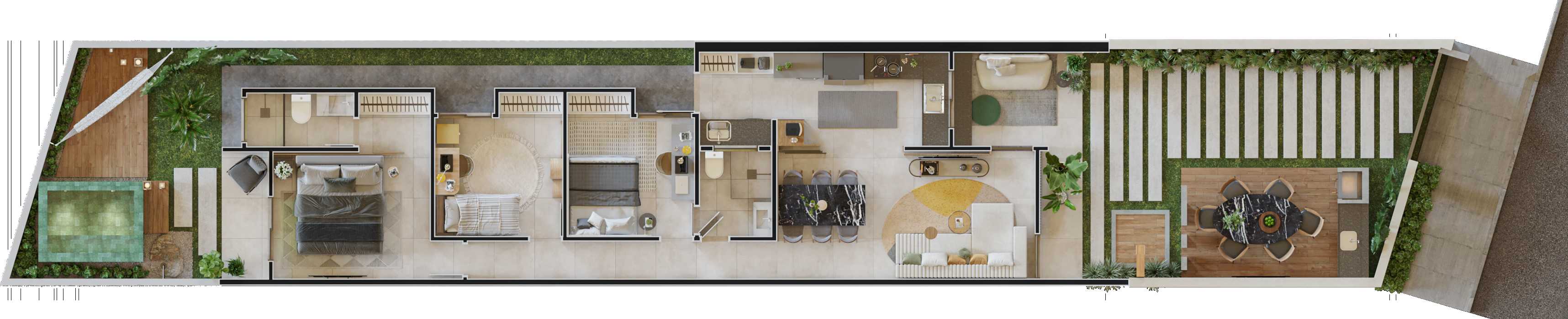 Planta - Casa à venda, no Sublime Residence em Eusébio, Encantada, com 3 quartos, 90,5m² - Elanio Medeiros - Corretor de Imóveis
