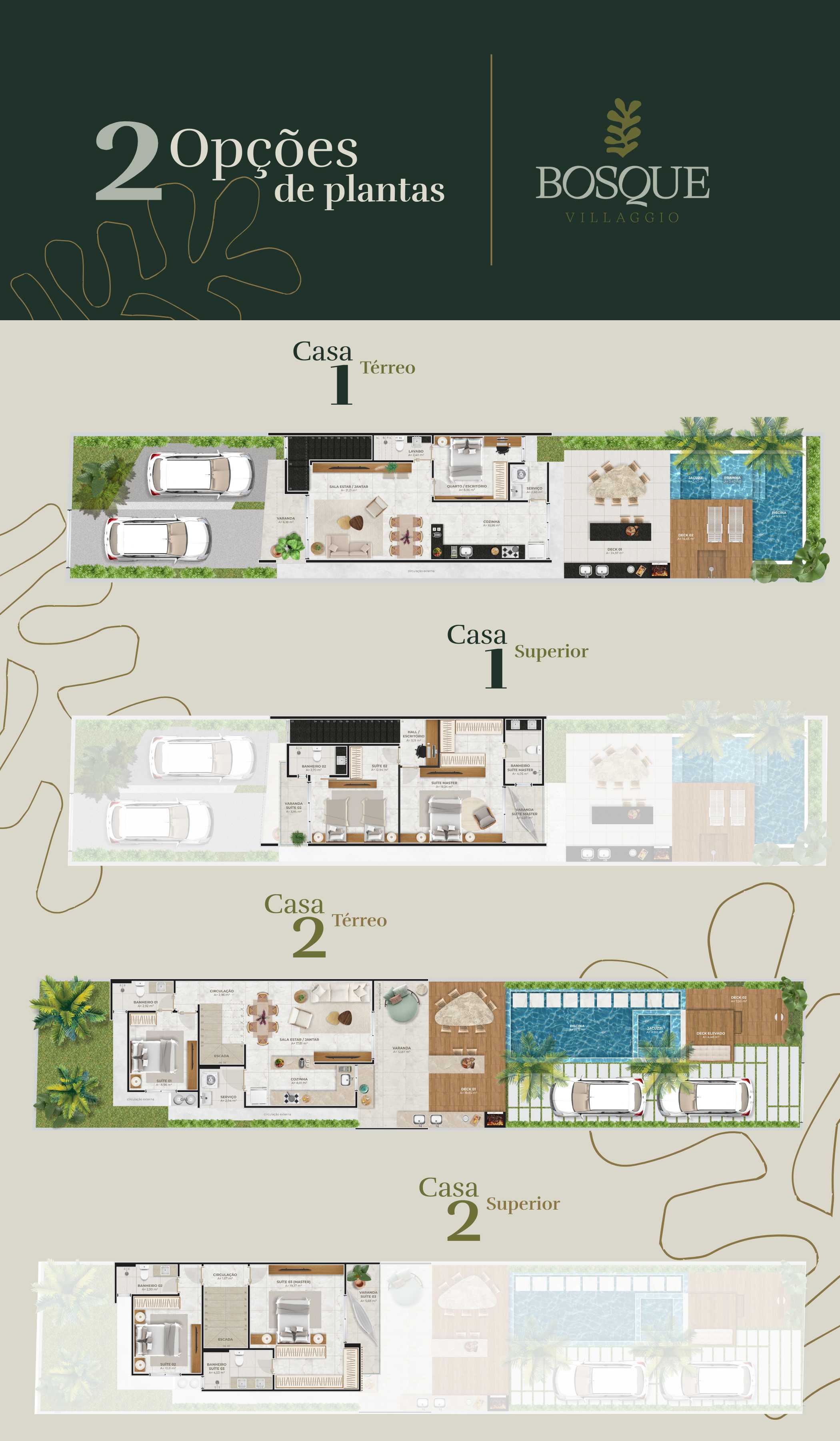 Planta - Duplex à venda, no Bosque Villaggio em Eusébio, Olho D'água, com 3 quartos, 121m² - Elanio Medeiros - Corretor de Imóveis
